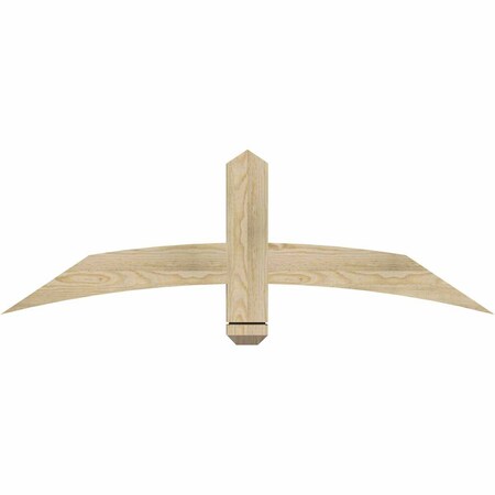 Ekena Millwork Bellingham Rough Sawn Timber Gable Bracket, Douglas Fir, 48"W x 16"H x 2"D x 4"F, 8/12 Pitch GBW048X16X0204BEL00RDF
